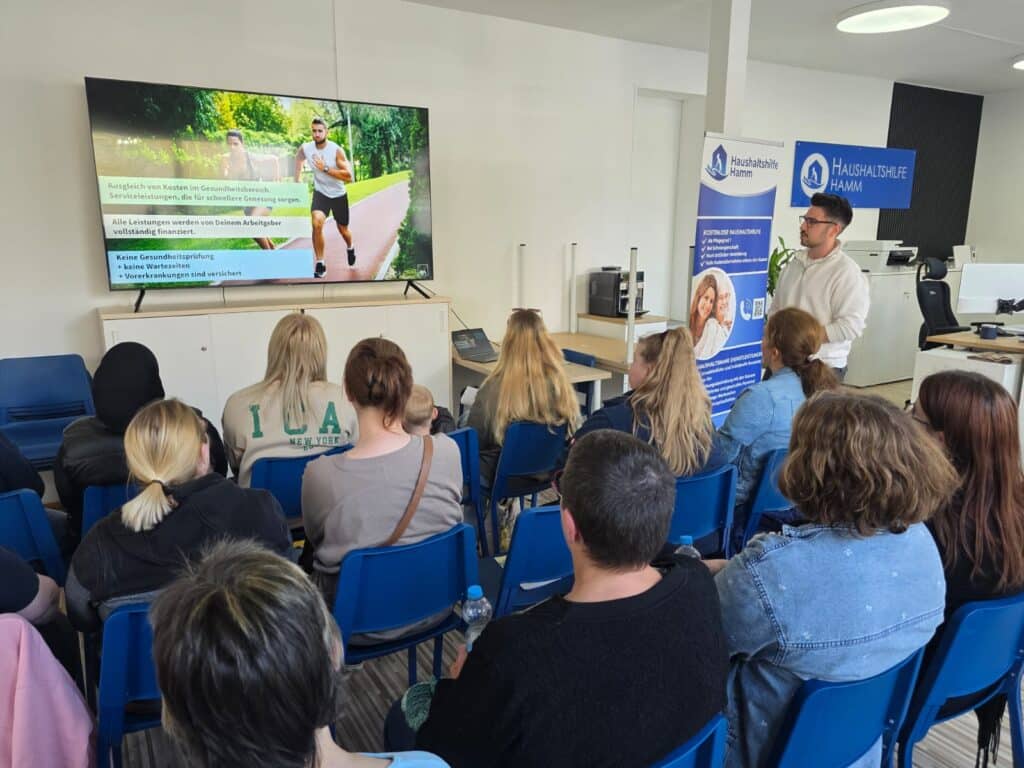 Unser Team bei der AXA-Praesentation zum Privatpatientenstatus